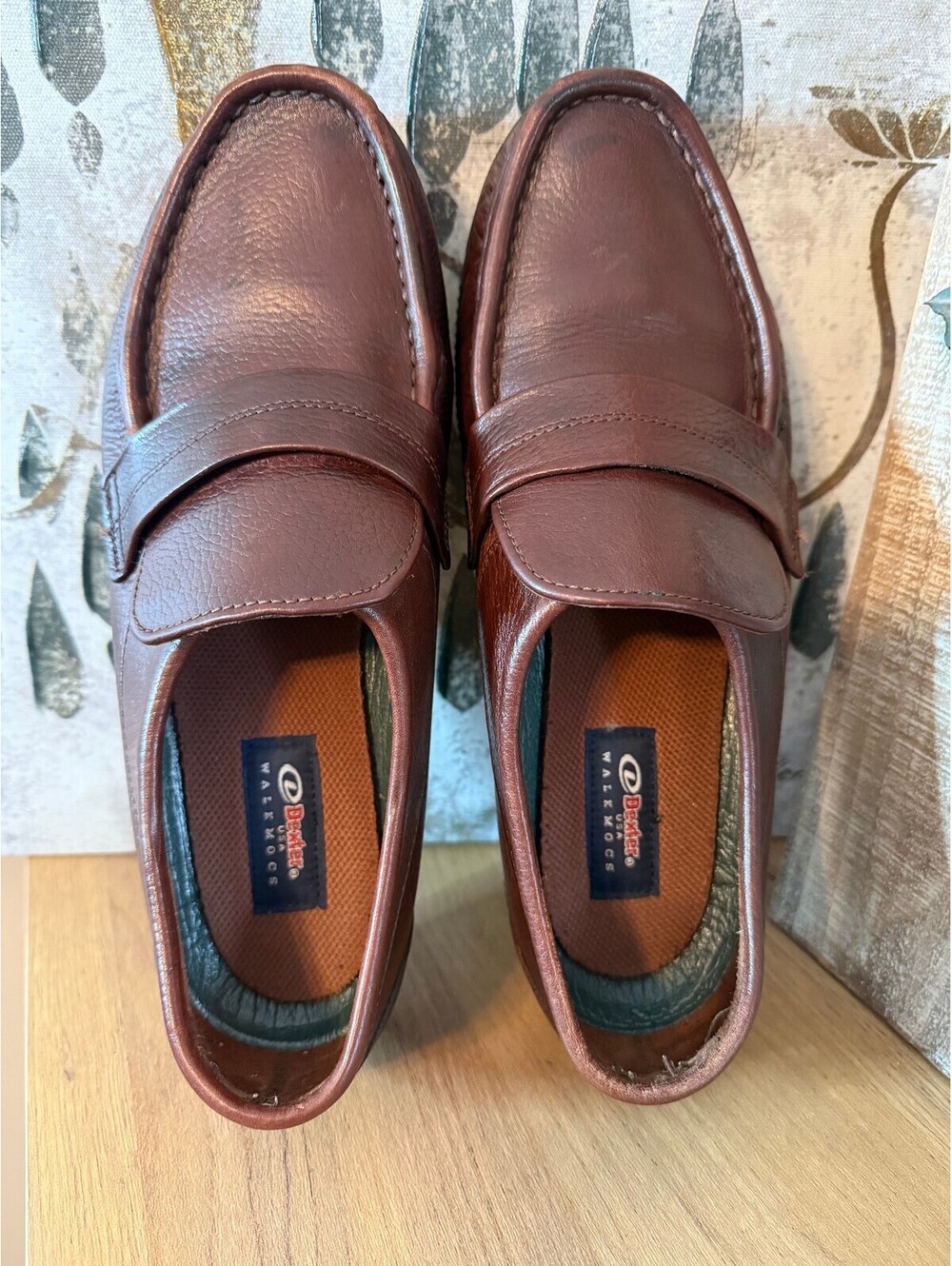 Dexter Brown Leather Slip-On Loafers Men's Size 11